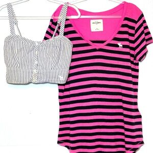 Lot of 2 Abercrombie KidsTops  XL or Women's S/M